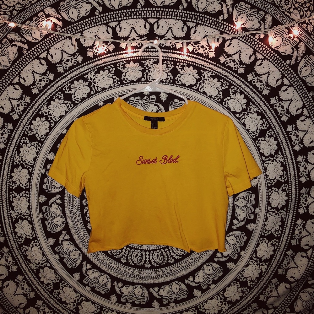 Yellow Sunset Blvd. Crop